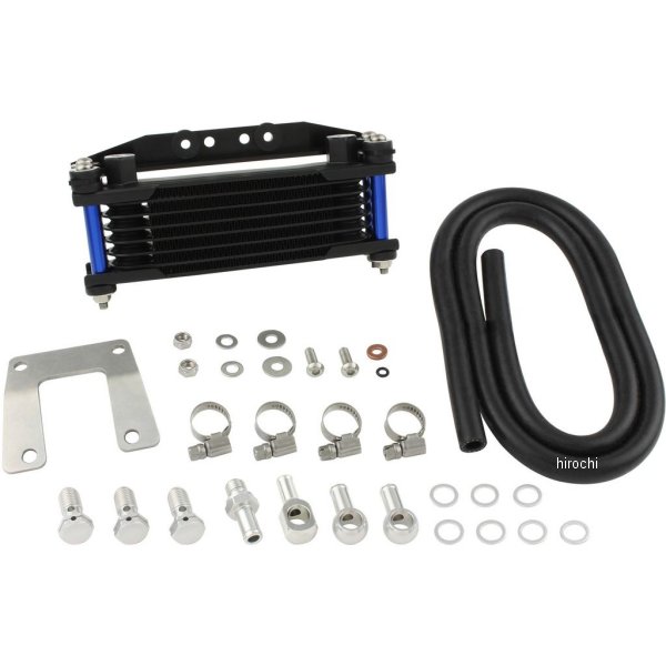 オイルクーラーKIT ヘッドボトムマウント 取り出し無し モンキー、ゴリラ ブルーパイプ