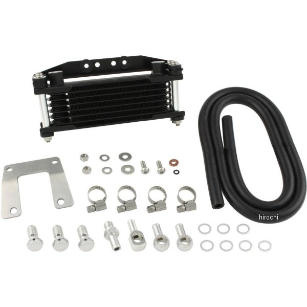オイルクーラーKIT ヘッドボトムマウント 取り出し無し モンキー、ゴリラ シルバーパイプ