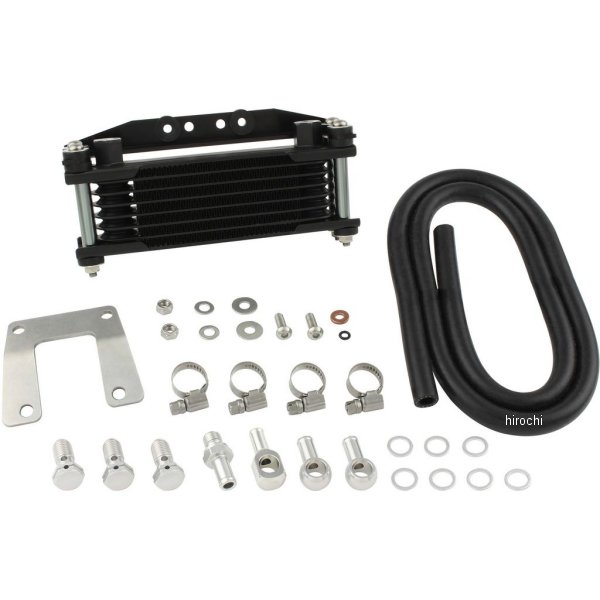 オイルクーラーKIT ヘッドボトムマウント 取り出し無し モンキー、ゴリラ ガンメタパイプ