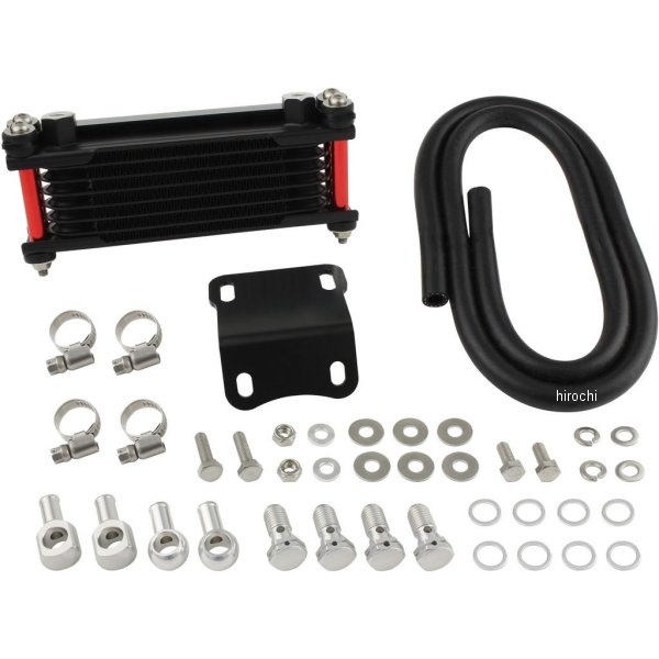 オイルクーラーKIT ヘッドライトボトムマウント 取り出し無し モンキー、ゴリラ レッドパイプ