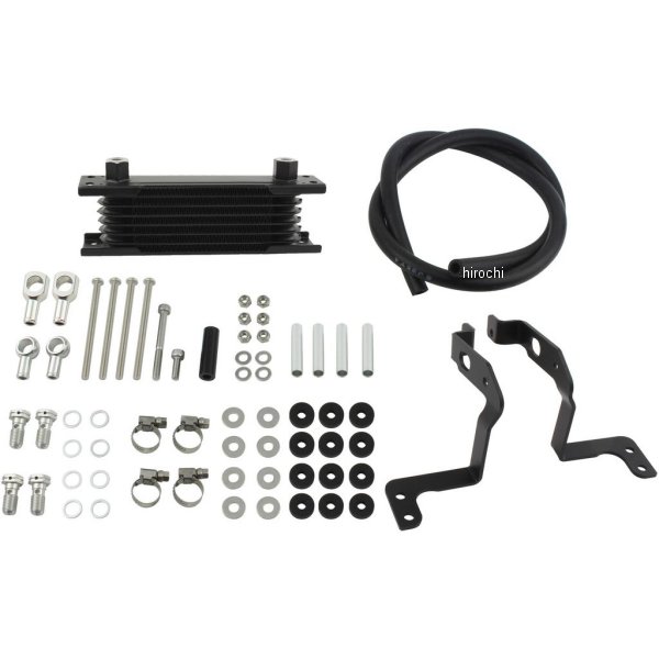 オイルクーラーKIT フレームマウント 取り出し無し モンキー、ゴリラ シルバーパイプ