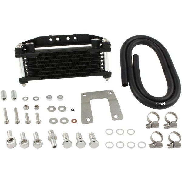 オイルクーラーKIT ヘッドボトムマウント 取り出し無し スーパーカブ50/70/90、リトルカブ シルバーパイプ