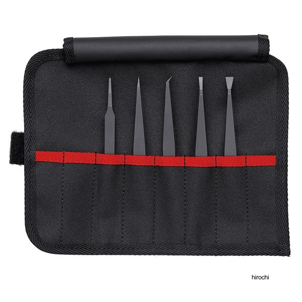 KNIPEX 5本組 炭素繊維強化プラスチック製 ピンセットセット