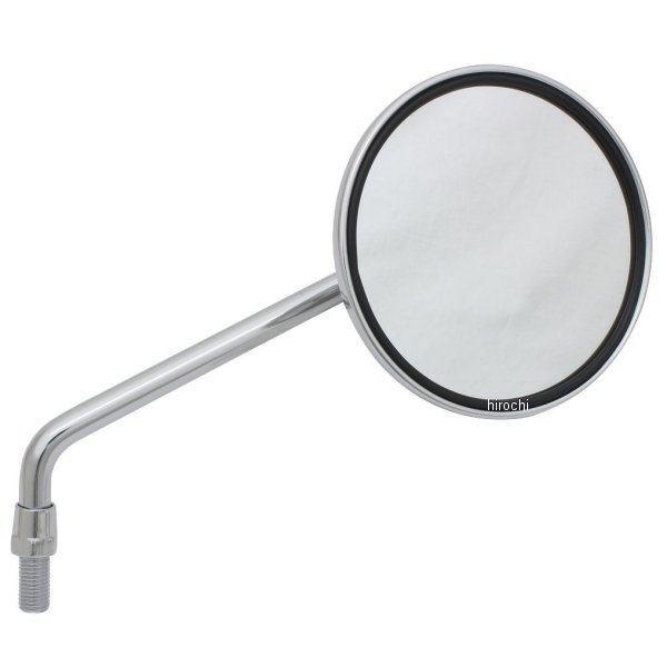 ショートラウンドミラー タイプ2 M10 正ネジ 右用 メッキ