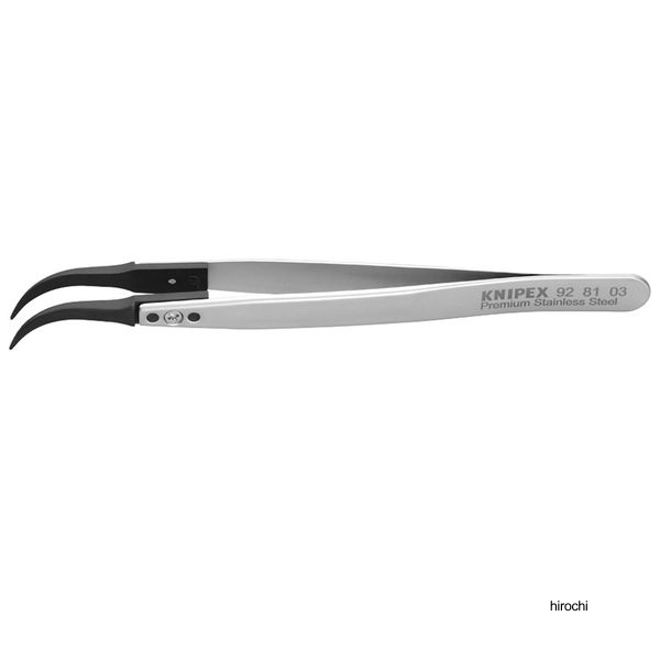 KNIPEX ESDチップ交換式ピンセット 130mm