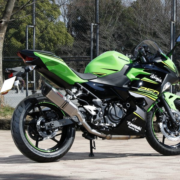 スリップオンマフラー インターモデル SC OFFタイプ タイプB JMCA 18年以降 NINJA400 チタン素地