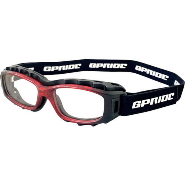 93MRE  93M 二眼型セーフティゴーグル レッド (度なしレンズ)