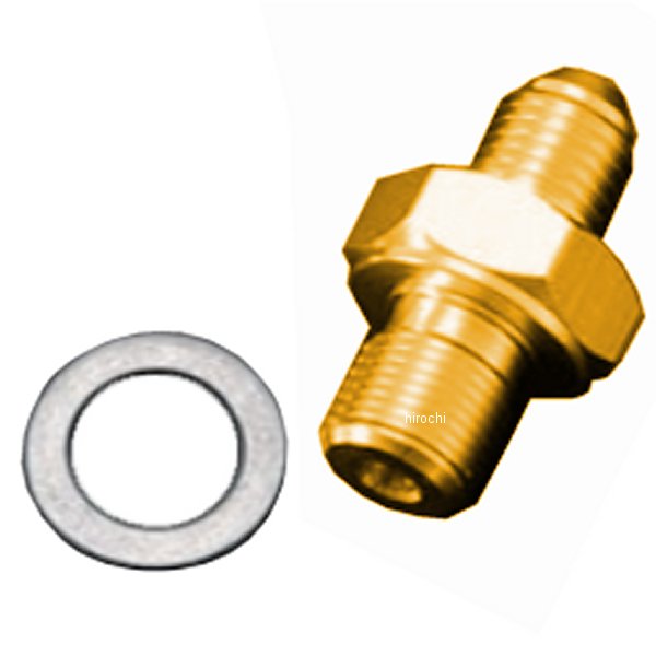 ホースアダプター #4 M12 P1.5 ゴールド