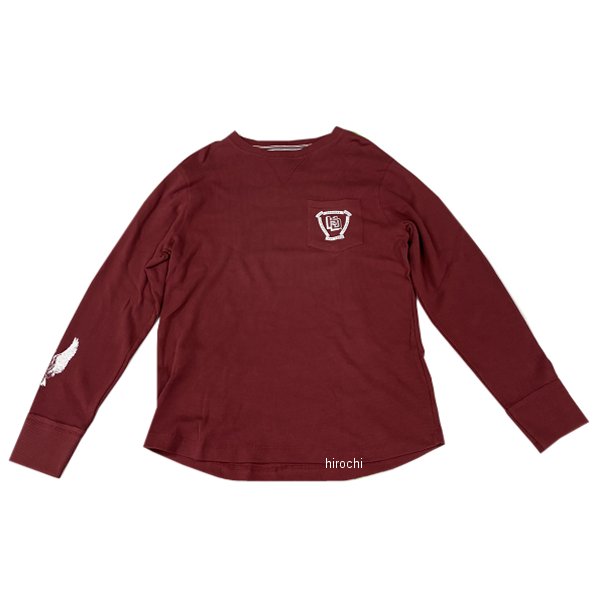 ハーレー純正 新品 長袖 シャツ サーマル バーガンディー Sサイズ