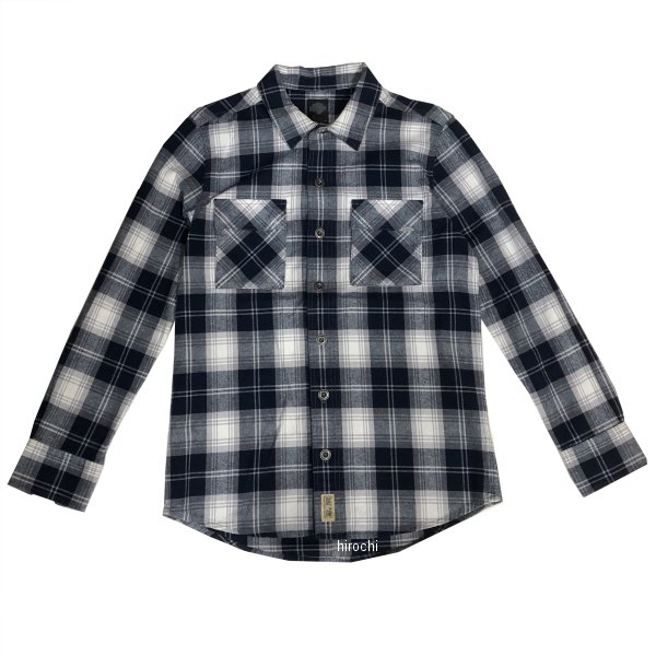 ハーレー純正 新品 チェックシャツ アシッドウォッシュ 青 Mサイズ