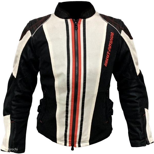 ハーレー純正 新品 ライディング ジャケット プレーリー メッシュ クールコア 黒/白 レディース XSサイズ