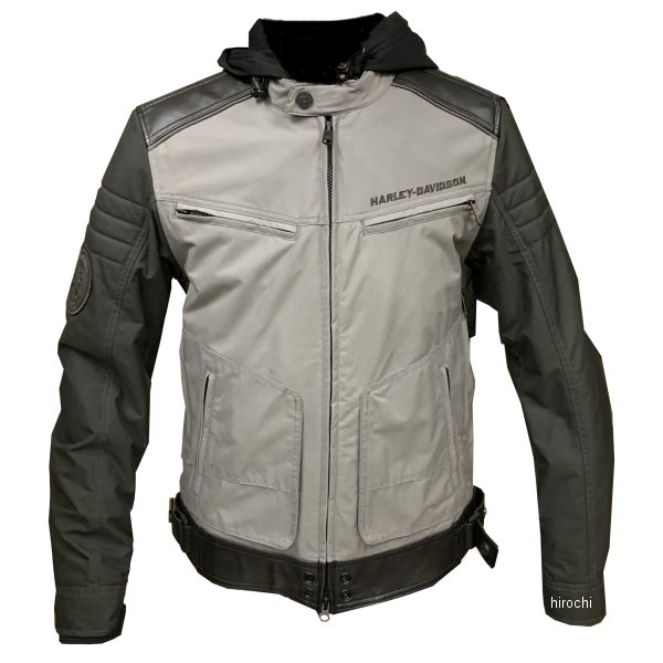 ハーレー純正 新品 ライディングジャケット Mandan 3in1 カラーブロック 黒/グレー Mサイズ