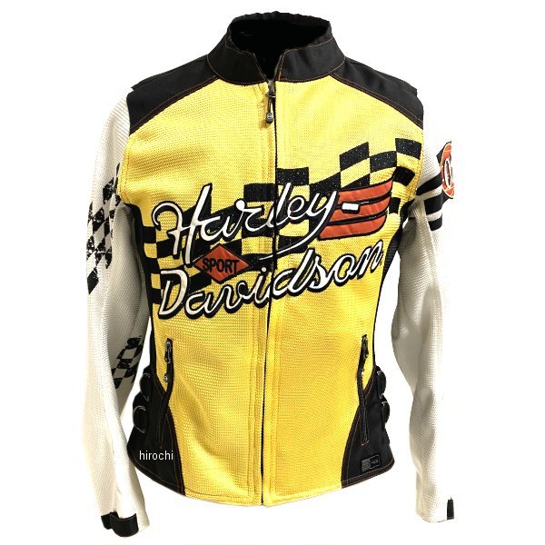 ハーレー純正 新品 ナイロンメッシュジャケット RCS スピードウェイ 黄/黒/白 レディース Sサイズ