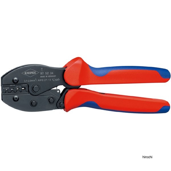 KNIPEX 圧着ペンチ クリンピング能力0.1-2.5mm2 コンフォートハンドル