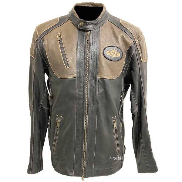 ハーレー純正 新品 レザージャケット トリプルベントシステムトロステル ダークブラウン Mサイズ