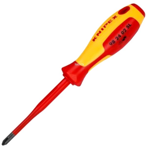 KNIPEX   (+) スリム絶縁ドライバー 1000V