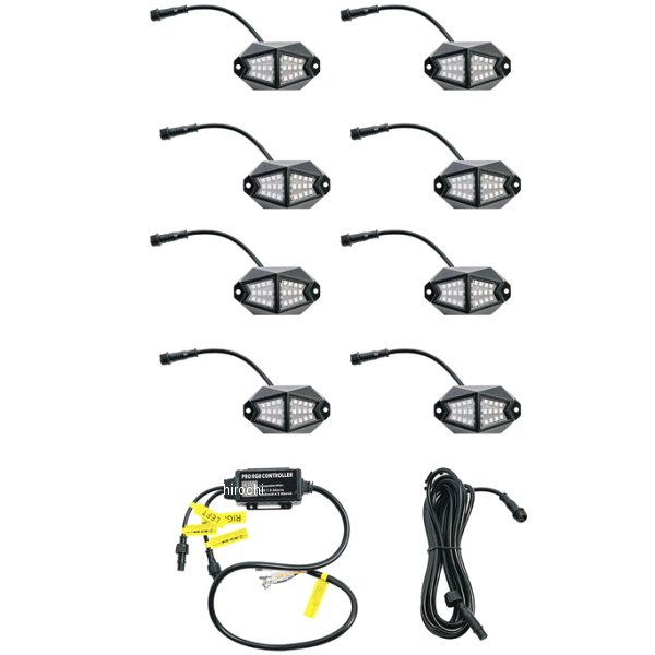 LED ロックライト 8 ポッド