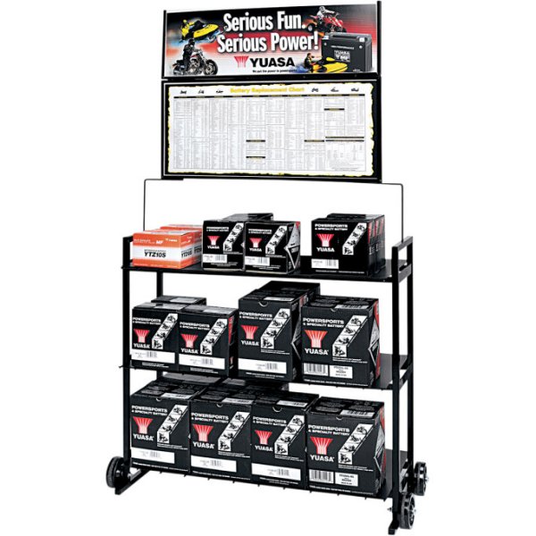 ユアサ 店頭用 ディスプレイ バッテリーラック
