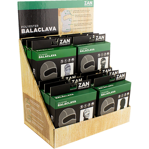 DISPLAY PREPACK BALACLAVA POLY 12PK