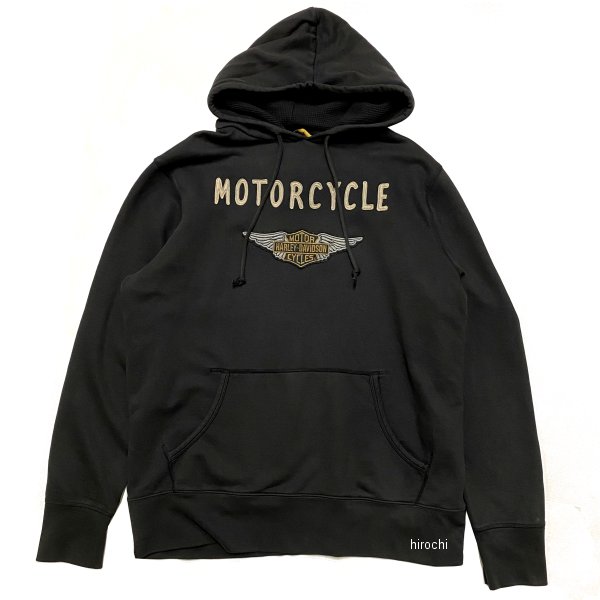 ハーレー純正 新品 パーカー フェルトパッチ スリムフィット XLサイズ グレー