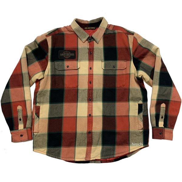 ハーレー純正 新品 シャツジャケット チェック ロゴライニング XXLサイズ