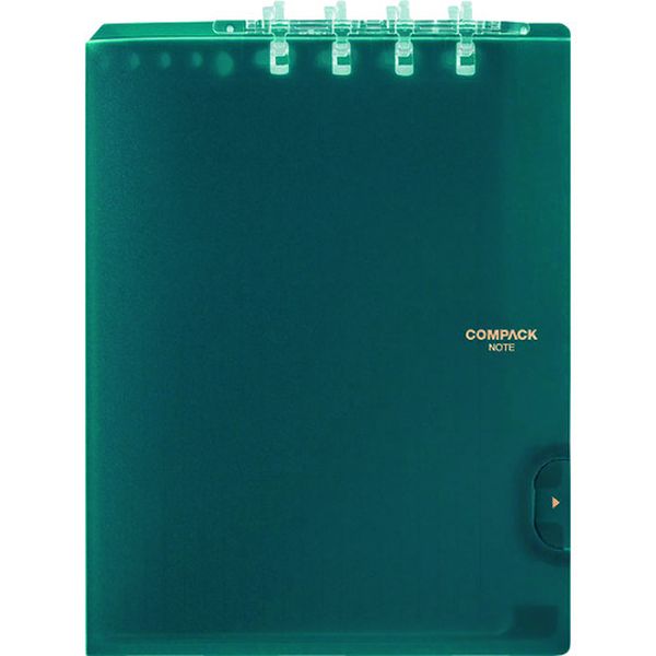 二つ折りリングノートコンパックノートB5 ネイ