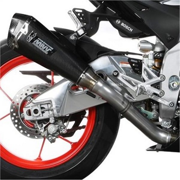 スリップオンマフラー DELTA RACE 触媒なし 17年-20年 RSV4 カーボン