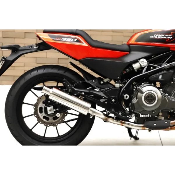 A-100 セミスリップオンマフラー ロング ステンレス ハーレー X350