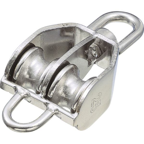 ステンレス 豆ブロック2車ベケ付 参考使用荷重240kgf