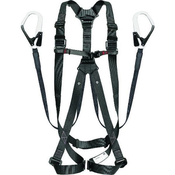 ハーネスGS 平ロープ ダブルL1セット 黒S