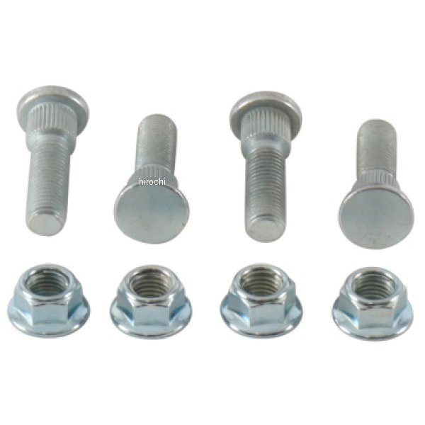 All Balls Racing 11年-13年 ヤマハ YFM125 Raptor ホイール Stud &Nut Kit フロント