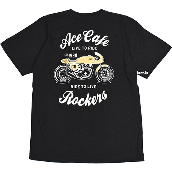 コットン Tシャツ Live to Ride 黒