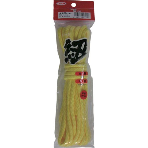 紐 ザ・紐 太丸紐 5m イエロー