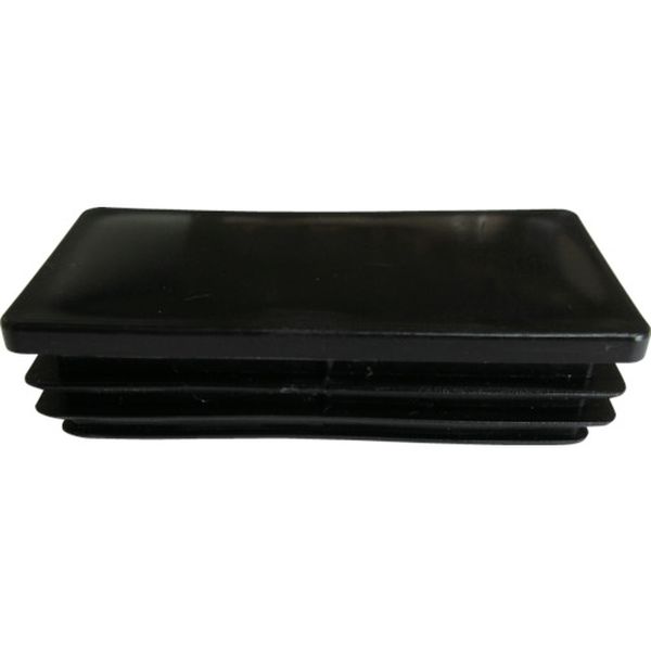 樹脂キャップ 平角パイプ50X25用 ブラック  (4個入)