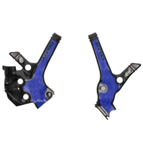 Acerbis 22年以降 ヤマハ YZ85 フレームガード- X-Grip ブラック/ブルー