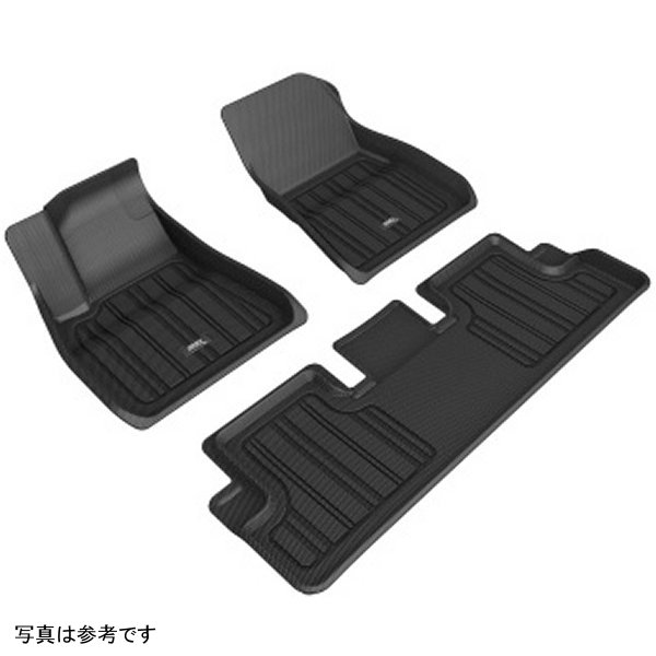 3D MAXpider フロアマット 20年-22年 テスラ モデル3 黒