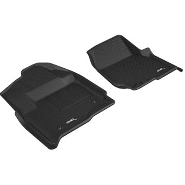 3D MAXpider 17年-19年 フォード F-250/350/450 Kagu 1st Row フロアマット ブラック