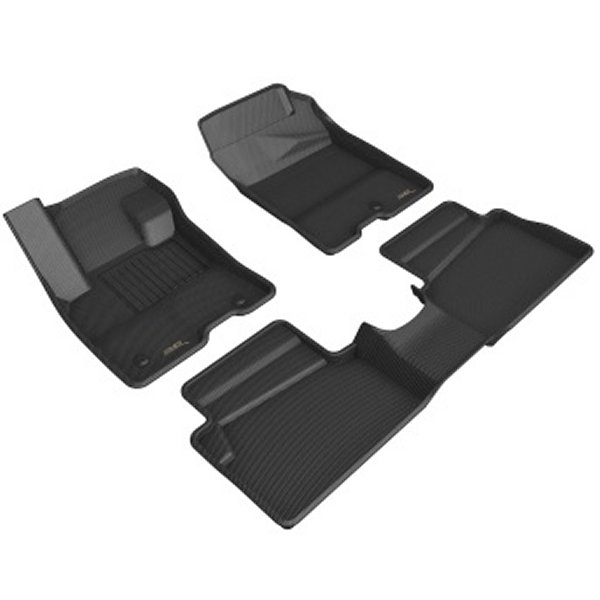 3D MAXpider 2022 フォード Maverick Hybrid Kagu 1st & 2nd Row フロアマット ブラック