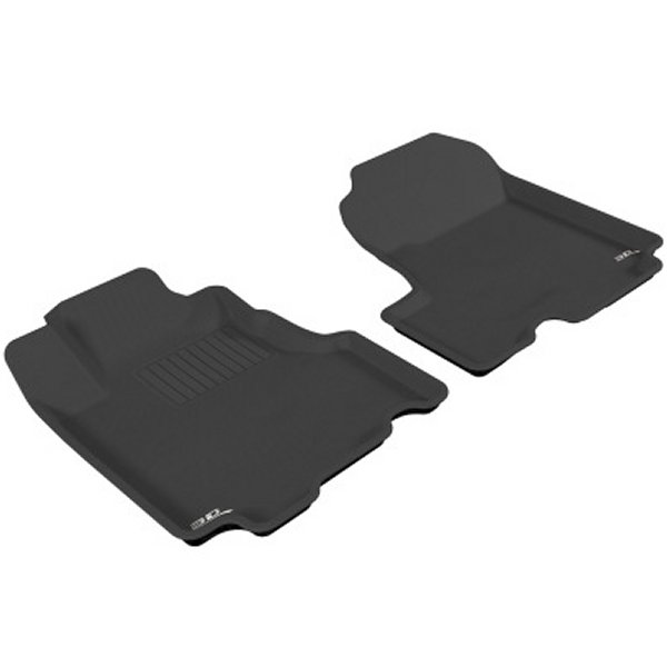 3D MAXpider 2007-2011 ホンダ CR-V Kagu 1st Row フロアマット ブラック