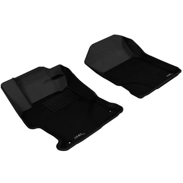 3D MAXpider 2012-2013 ホンダ Civic Kagu 1st Row フロアマット ブラック