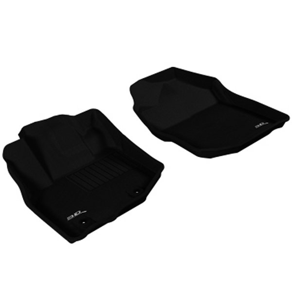 3D MAXpider 2009-2013 ホンダ Fit Kagu 1st Row フロアマット ブラック