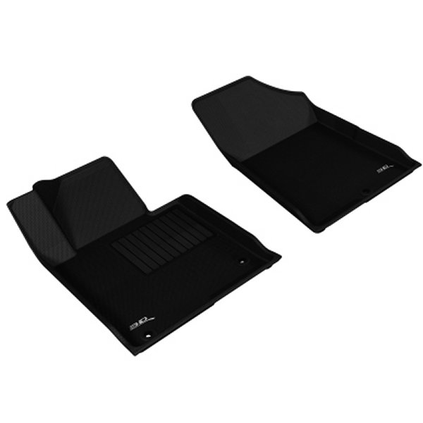 3D MAXpider 15年-20年 ヒュンダイ/Kia Sonata/Sonata Hybrid/Optima Kagu 1st Row フロアマット ブラック