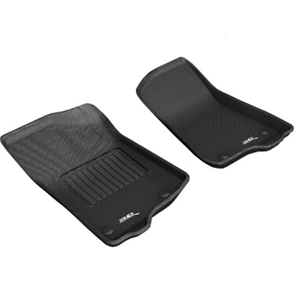 3D MAXpider 18年-20年 Jeep ラングラー JL Sport/Gladiator Jt Kagu 1st Row フロアマット ブラック