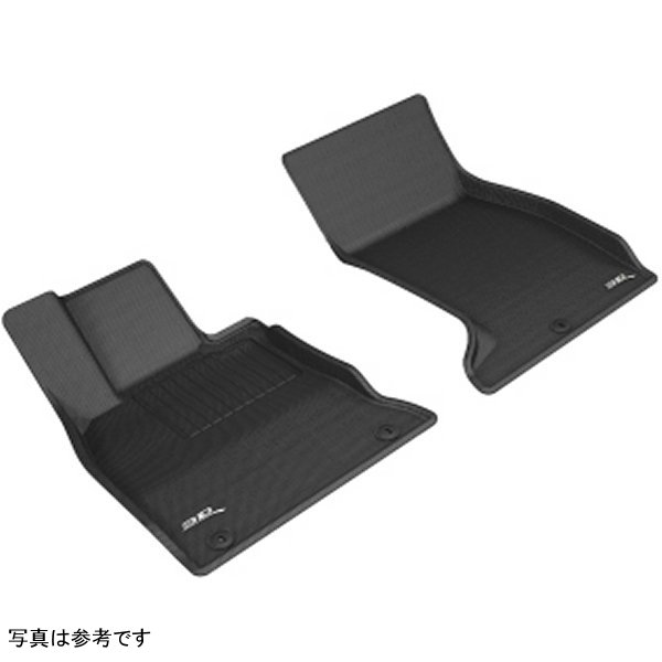 3D MAXpider 18年-20年 Kia Stinger Awd Kagu 1st Row フロアマット ブラック