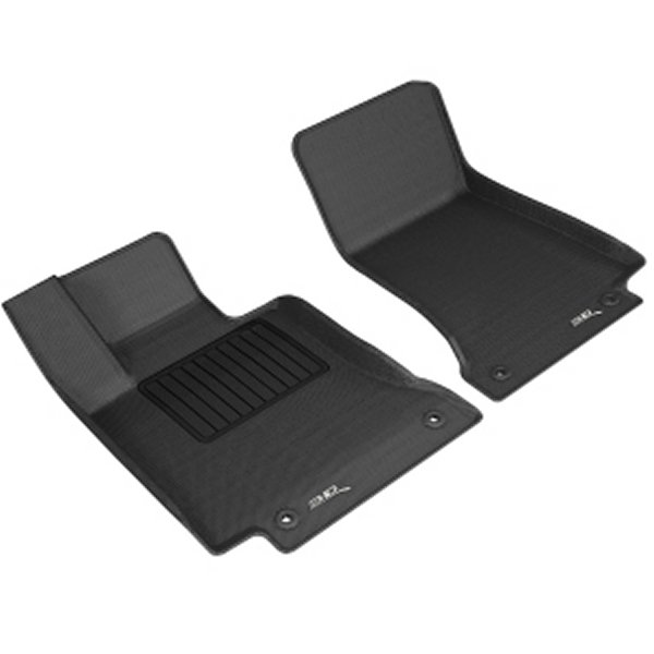 3D MAXpider 15年-20年 メルセデスベンツ C-Class Sedan/Coupe W205/C205 Kagu 1st Row フロアマット ブラック