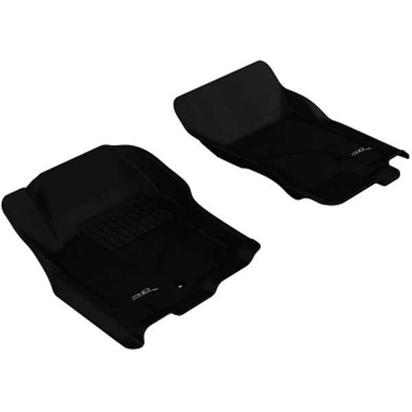 3D MAXpider 2005-2015 ニッサン Pathfinder/Xterra Kagu 1st Row フロアマット ブラック