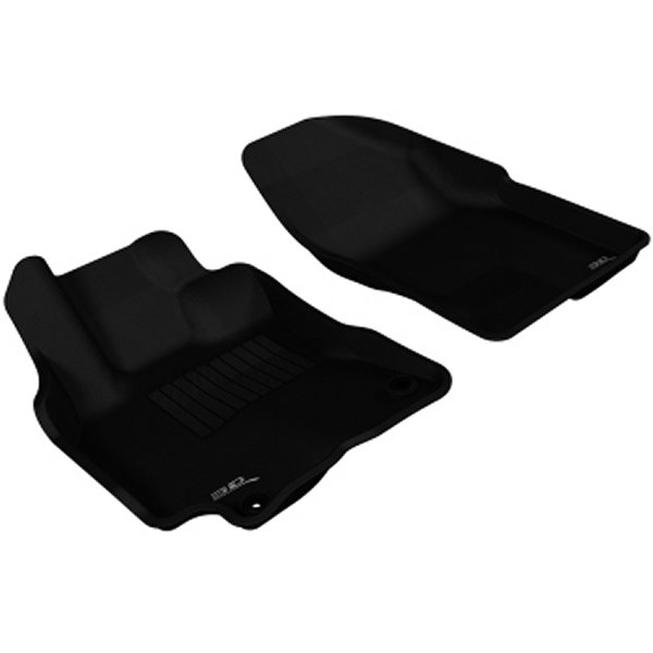 3D MAXpider 2009-2013 Pontiac/トヨタ Vibe/Corolla Kagu 1st Row フロアマット ブラック