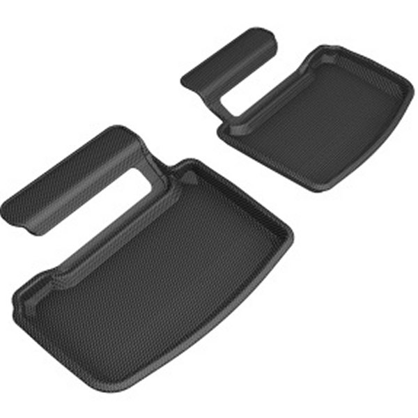 3D MAXpider 20-23 ポルシェ Taycan (9J1) Kagu リア フロアマット ブラック