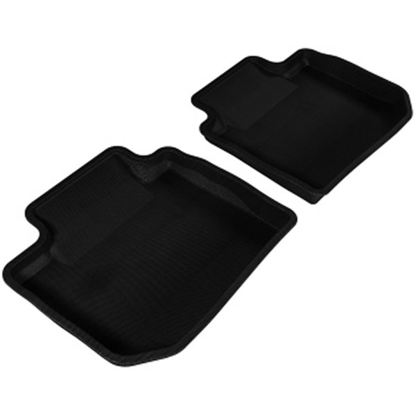 3D MAXpider 12年-19年 スバル Impreza/XV Crosstrek/WRX/Sti Kagu 2nd Row フロアマット ブラック