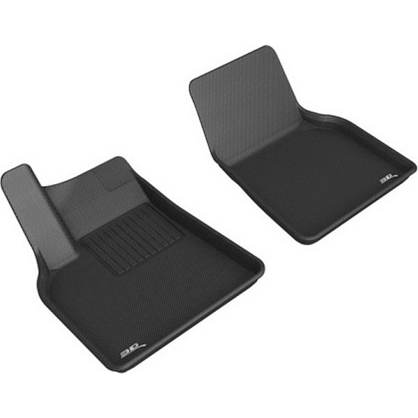 3D MAXpider 2021 Tesla Model Y Kagu 1st Row フロアマット ブラック